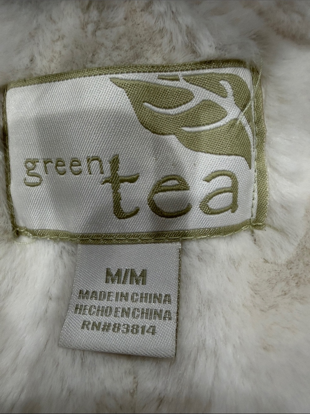GreenTea Labelled Lined Jacket in White and Olive
Size Medium - Picture 3 of 6